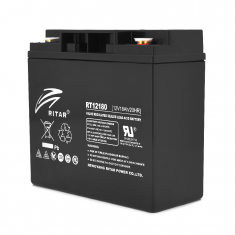  Акумуляторна батарея AGM RITAR RT12180B, Black Case, 12V 18.0Ah (181х77х167) Q2 