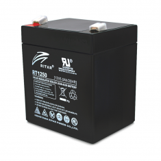  Акумуляторна батарея AGM RITAR RT1250B, Black Case, 12V 5.0Ah ( 90 х70 х 101 (107) ) Q10 