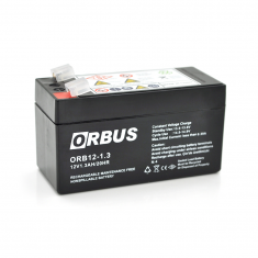  Акумуляторна батарея ORBUS ORB1213 AGM 12V 1,3Ah (98 х 44 х 53 (59)) 0.525 kg Q20 / 450 