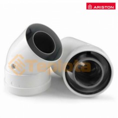  Ariston 3318092 Коліно 45, ø 80/125, 2 шт., Димовидалення ø 80/125 (конденсаційні котли) 