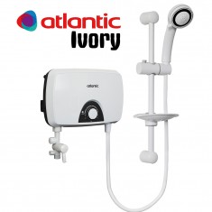  Проточний електричний водонагрівач Atlantic Ivory IV202 7.0 kW (стійка/лійка/шланг), Атлантік 811004 