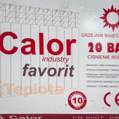  Радіатор біметалевий CALOR FAVORIT 500/96 (1секц. = 200 Вт; 1,445 кг) 