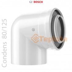  Bosch FC-CE80-87 Коаксіальний відвід (коліно) DN80/125, 87° (Condens), арт. 7738112648, 7719002766 