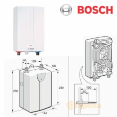  Проточний електричний водонагрівач Bosch TR1000 6 B (розм. над мийкою 6,0 кВт / 220В, арт. 7736504719) 