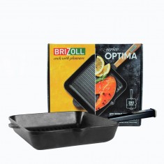 Brizoll O282850G-P1 Чавунна сковорода гриль Optima-Black 280 х 280 х 50 мм 
