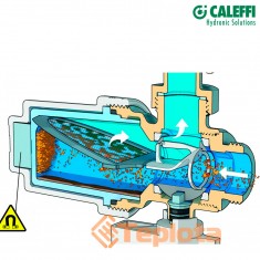  Caleffi XS® - Магнітний фільтр - дешламатор для встановлення під котлом 545900 Ø3/4