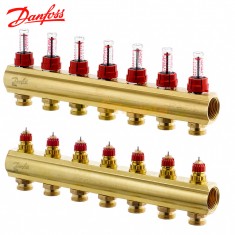  Danfoss Колектор FHF 7F з витратоміром (088U0527) 