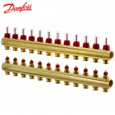  Danfoss Колектор FHF 12F з витратоміром (088U0532) 