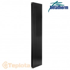  Вертикальний радіатор Betatherm Blende h-1600, чорний (дизайнерський радіатор) 