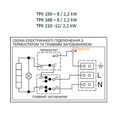  Drazice TPK 168–8/2,2 кВт Електричний тен водонагрівача, art. 2110055 