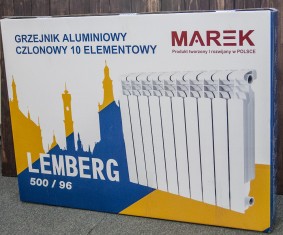  Радіатор алюмінієвий Marek Lemberg 500/96 - упаковка 10 секцій 