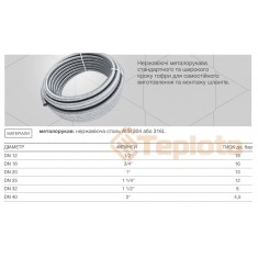  Eco Flex MH0240304L010 Металорукав DN40 (2