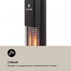  Інфрачервоний електричний обігрівач Blumfeldt Heat Guru Plus L чорний, 2 кВт (арт. 10033691) 