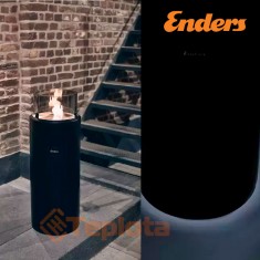  Газовий вуличний камін Enders NOVA LED L Black , 50 мБар (2,5 кВт), арт. 5601 
