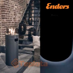  Газовий вуличний камін Enders NOVA LED L Gray , 50 мБар (2,5 кВт), арт. 5605 