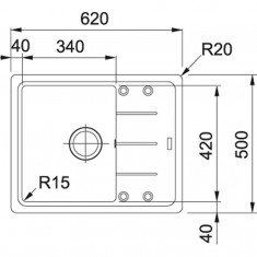  Franke Мийка кухонна BASIS BFG 611-62 (114.0272.595) 