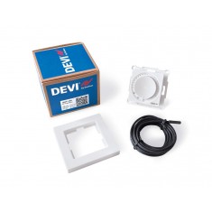  DEVI Терморегулятор DEVIreg Basic +4...45° механічний програмований Bluetooth вбудований 16A 230В білий 