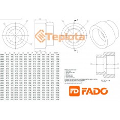  FADO PPR Муфта редукційна 50*32 мм (Fado PMR09) 