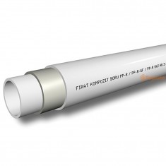  Firat Fiber White Труба поліпропіленова біла, з скловолокном PP-R 20х3,4 мм, PN25, арт. 7B00023020 