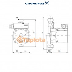  Циркуляційний насос GRUNDFOS UPA 15-90 1x230B арт. 99547009 для підвищення тиску води 