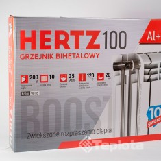  Радіатор біметалевий HERTZ 500/100 (10 секцій) 
