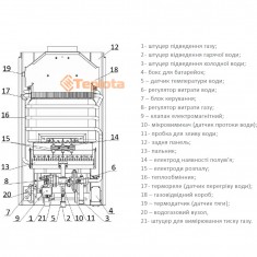  Газова колонка Hi-therm Termic-10C (газовий проточний водонагрівач) 