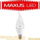 Світлодіодна лампа Maxus LED C37 CT-C 4W 5000K 220V E14 