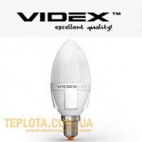Світлодіодна лампа Videx  LED C37 6W 4100K 220V E14 
