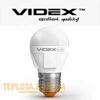 Світлодіодна лампа Videx  LED G45 5W 3000K 220V E27 