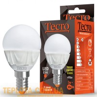 Світлодіодна лампа Tecro LED G45 5W 3000K E14 