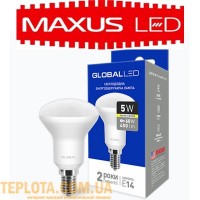 Світлодіодна лампа Maxus LED Global R50 5W 3000K 220V E14 
