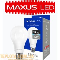 Світлодіодна лампа Maxus LED Global A60 12W 4100K 220V E27 AL 
