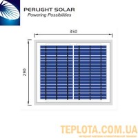  Солнечная батарея Perlight Solar 10 Вт 12 В, поликристаллическая (Grade A PLM-010P-36) 