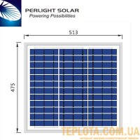  Солнечная батарея Perlight Solar 30 Вт 12 В, поликристаллическая (Grade A PLM-030P-36) 