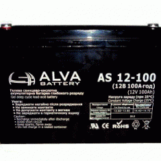  Акумуляторна батарея гелева ALVA 12V 100Ah (AS12-100) 