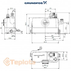  Каналізаційна насосна установка Grundfos Sololift2 WC-3, арт. 97775315 