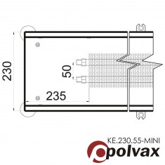  Внутрішньопідлоговий конвектор Polvax КЕ.230.1750.55 (міні) 