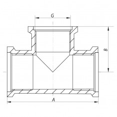  Трійник 1/2'' ВВВ Koer KF.T06F (KF0060) 