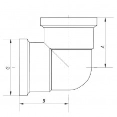  Кут (коліно) 3/4'' ВВ Koer KF.L08F (KF0073) 