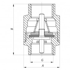  Кран кульовий Koer 1/2x1/2 (KR.512) (KR0008) 