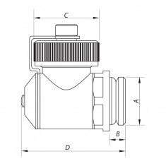  Кран зливний 1/2” Koer KR.1038 (KR2673) 