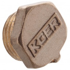  Заглушка Koer KF.P06M.WN - 1/2'' Н (без нікеля) (KR3023) 