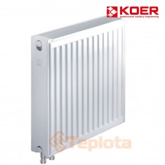  Радіатор сталевий Koer 22x500x1500B (2495 Вт, 43,04кг, нижнє підкл.,  з термоклапаном), арт. RAD093 
