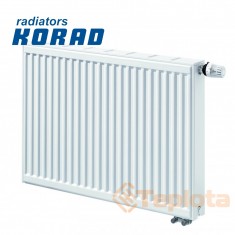  Радіатор сталевий Korad 33 VK 600x1200 нижнє підключення 