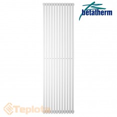  Вертикальний радіатор Betatherm BQ Quantum 2 1800x405, білий (дизайнерський радіатор) 