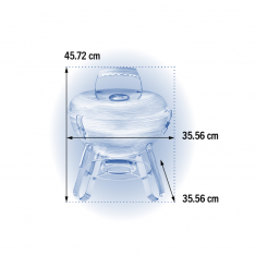 Napoleon Вугільний гриль портативний  Premium 37 см (art. NK14K-LEG-3) 