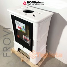  Кахельна камінна піч Nordflam Frovi White 5 кВт 