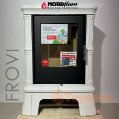  Кахельна камінна піч Nordflam Frovi White 5 кВт 