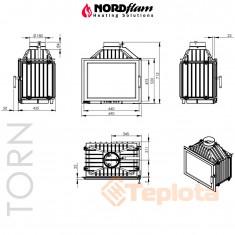  Камінна топка чавунна NordFlam Torn Standard 