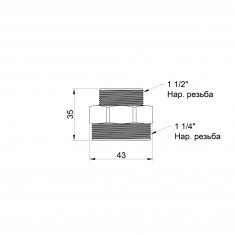  Ніпель SD Plus 1 1/2